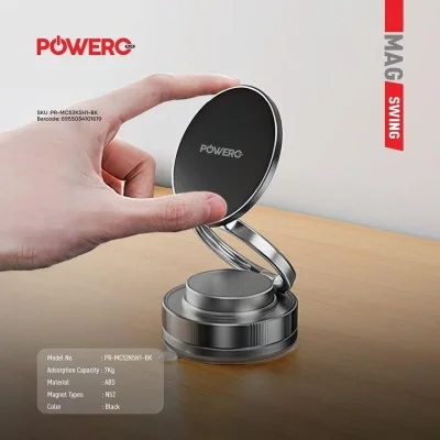 Powero+ Mag Swing MagSafe Magnetic Bracket _ black